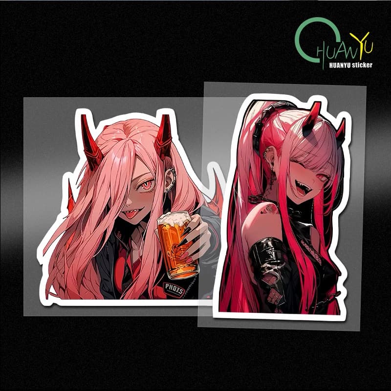 02 Anime Car Stickers Laptop Motorcycle Bumper Vinyl Stickers Scratch Resistant Fashion Decoration