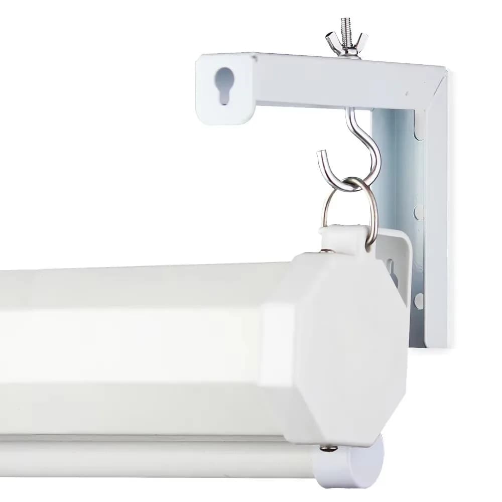 Kit gancio di montaggio per schermo per proiettore regolabile universale Tenda per proiezione di film con staffa a L per appendere a parete