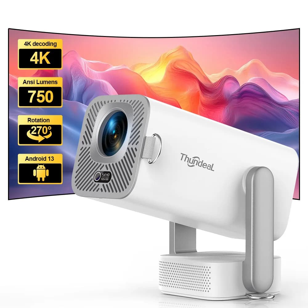 Proiettore Full HD Android 4K TD80 Pro WiFi 3D 1080P 8W Altoparlante Home Theater TD80Pro Mini proiettore a fascio portatile PK TD80W