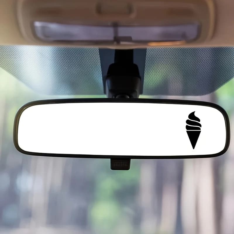 4Pcs Ice Cream Cone Silhouette Vinyl Stickers Waterproof Decal For Car Motorcycle Helmet