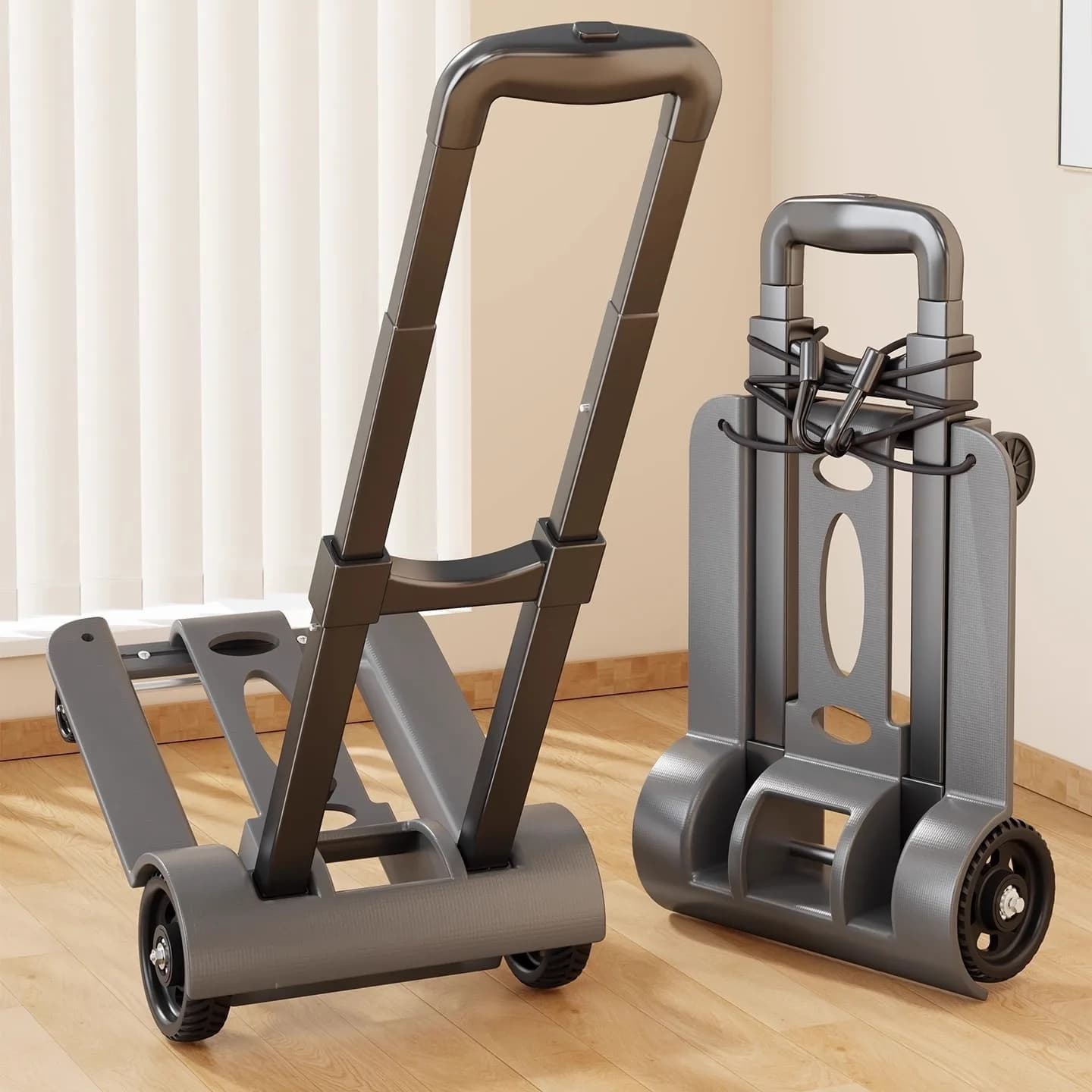 Carrello per ruote Carrello per bagagli pieghevole Carrello per carriola pieghevole Carrello per bagagli da viaggio Carrello per la spesa Carrello portatile per uso domestico