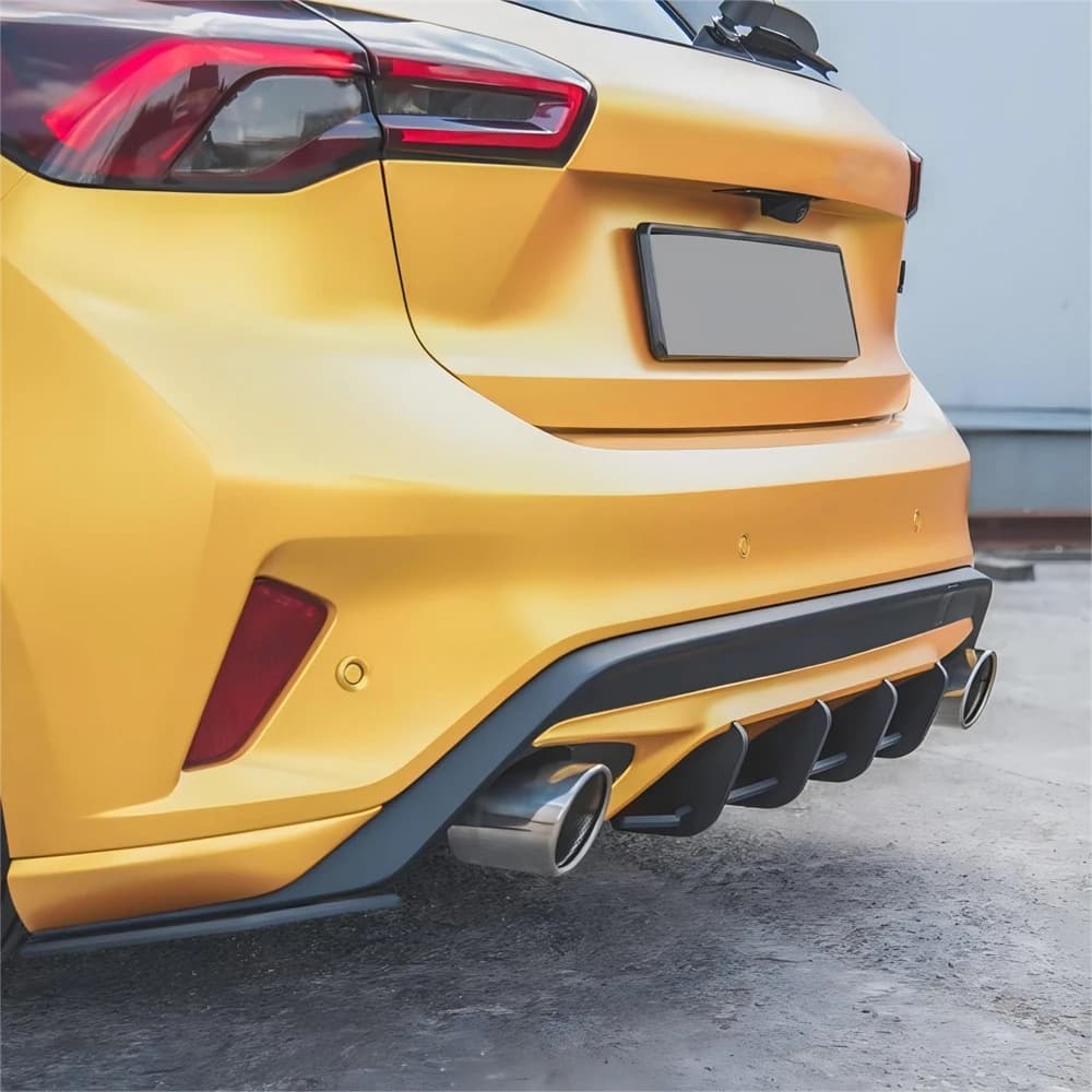 Per Ford Focus ST MK4 dal 2018 al 2021 ABS Gloss Nero Auto Paraurti Posteriore Diffusore Spoiler Protezione Labbro Splitter Copertura Corpo Kit Tuning