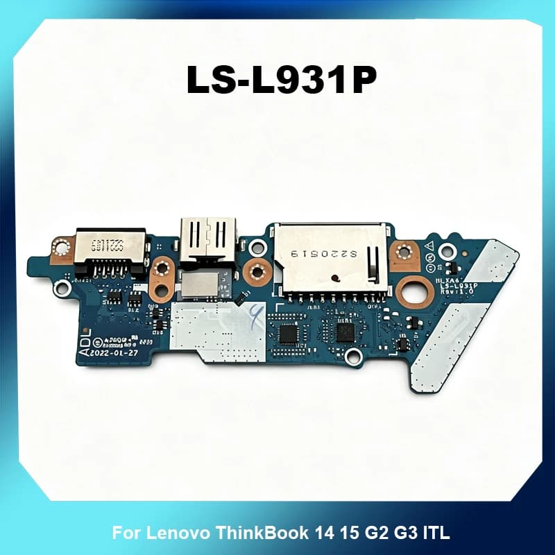 IO Sub Board RJ45 LAN USB SD Card Reader For Lenovo ThinkBook 14 15 G2 G3 ITL LS‑L931P