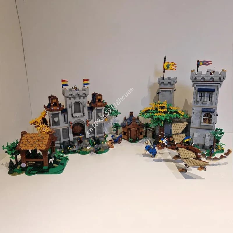 Moc Medieval Castle Adventure Modular Model Building Blocks DIY Creative Assembly Educational Bricks Kids Holiday presents