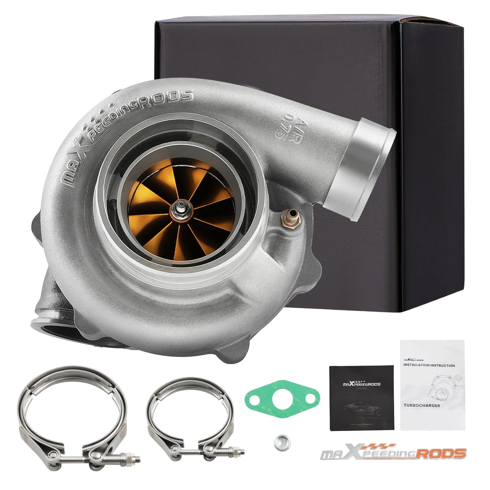 Caricatore turbo universale billet per turbocompressore raffreddato ad acqua con ruota billet da 2,0-5,5 litri, potenza 700-1050 HP