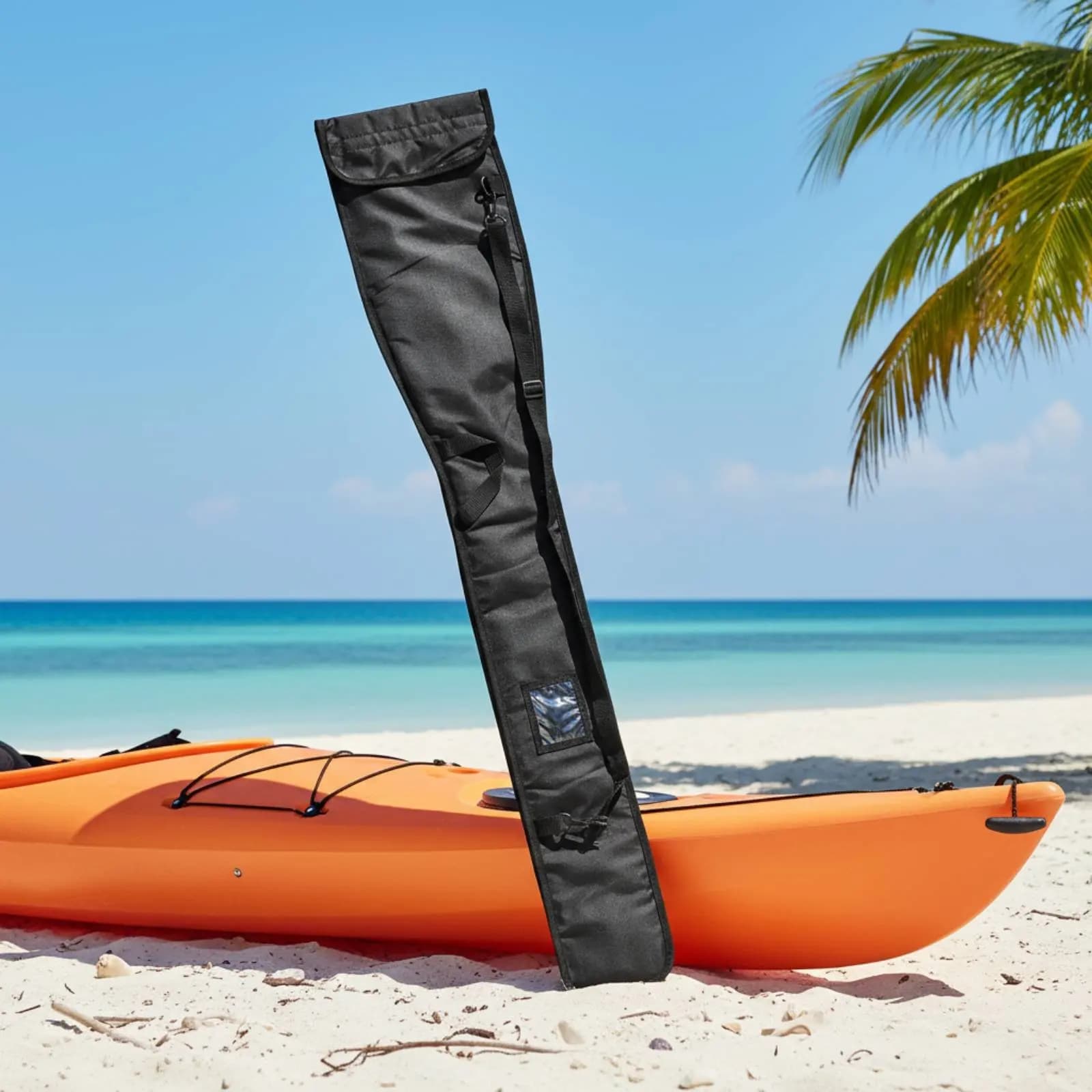 Borsa per pagaia da kayak con divisorio interno, borsa per riporre la pagaia da kayak, leggera e resistente all'usura