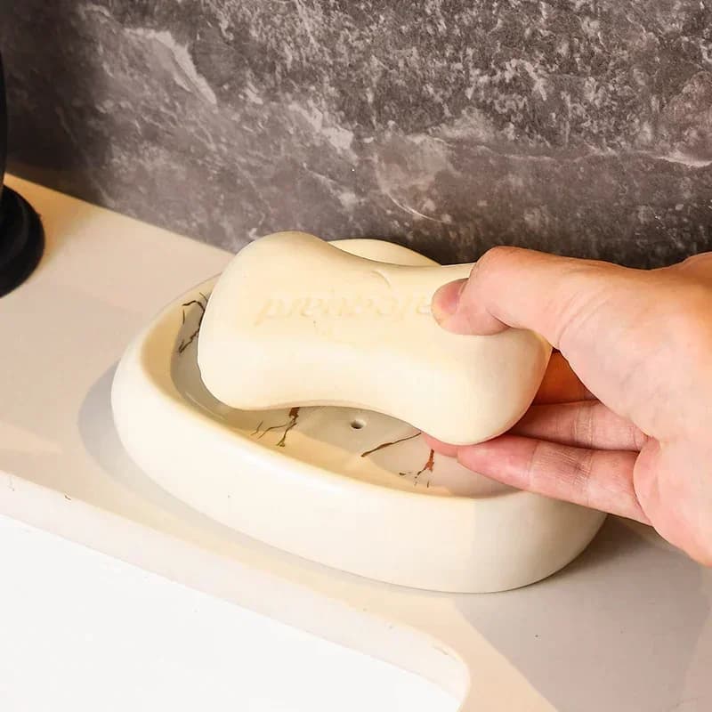 1 pz strisce di marmo nordico strumenti di lavaggio ceramica bagno bottiglia di sapone liquido bocca tazza portaspazzolino portasapone Set da bagno