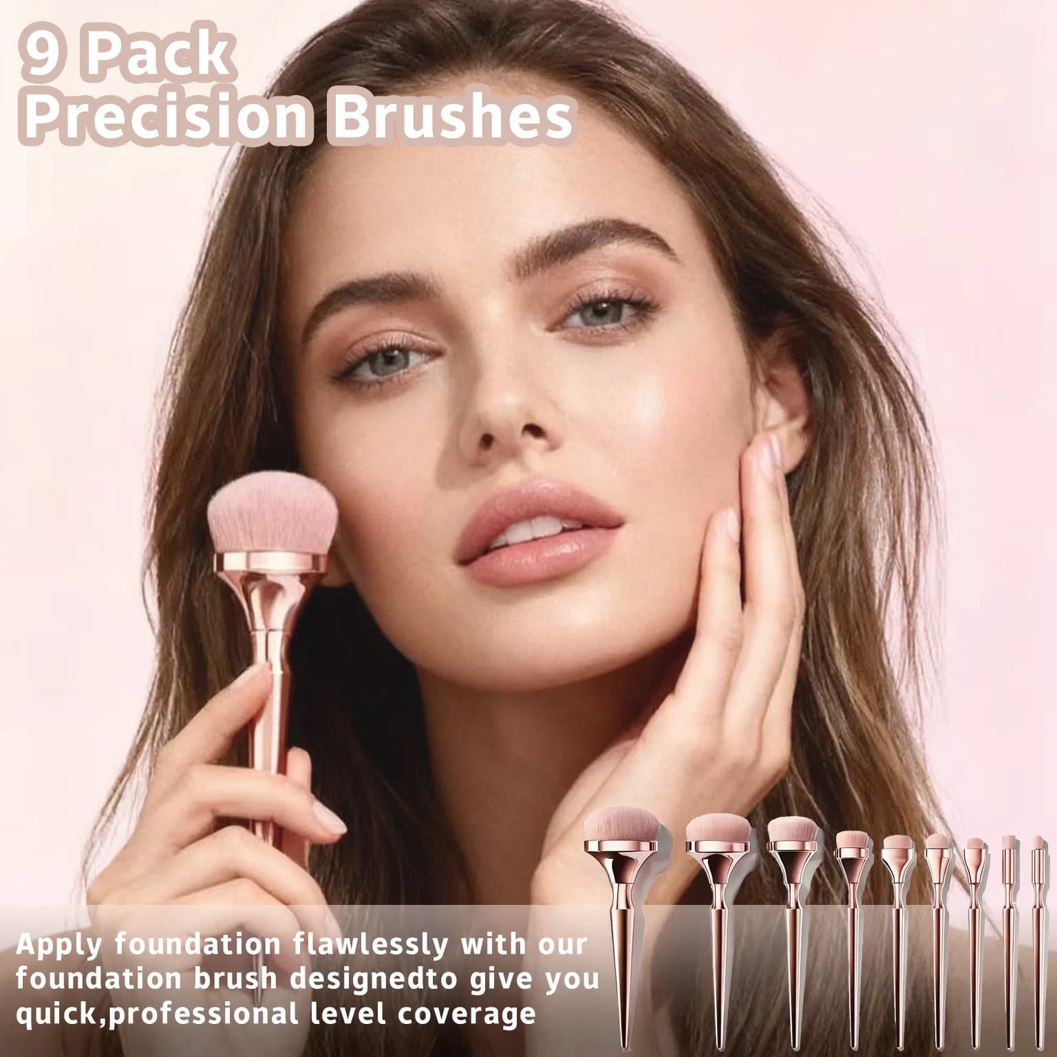 Fading Brushes Powdered Beauty Tools with Bag Professional Makeup Brush Sets Background Correctors Umbrellas