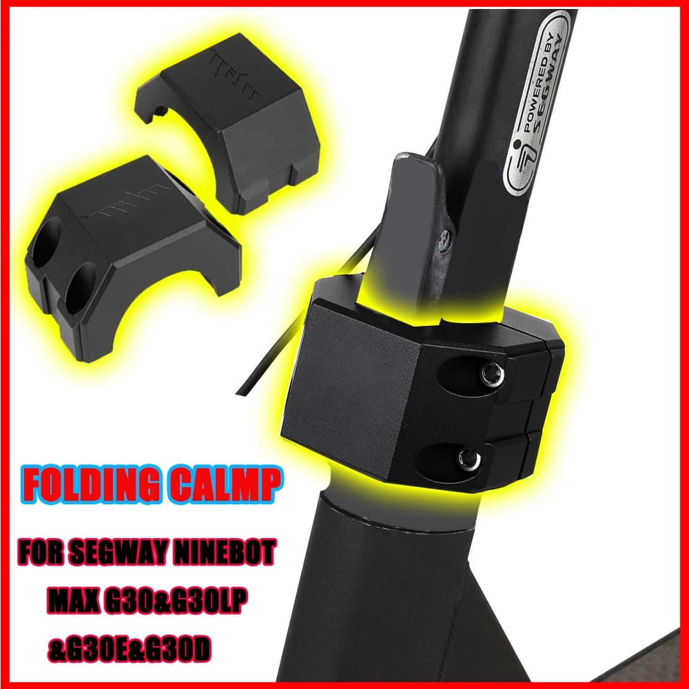 Aluminum Folding Clamp Vertical Rod Fixing Part Accessories For Segway Ninebot Max G30 G30LP/E G30 Electric Scooters