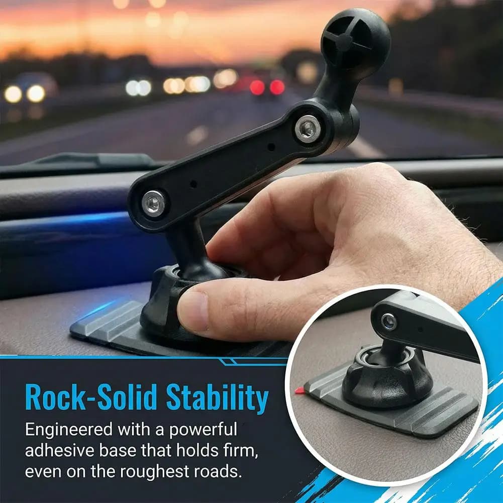 Base Adesiva per Montaggio su Cruscotto con Testa a Sfera Standard da 17mm per Supporto Telefono Cellulare, Accessorio Auto