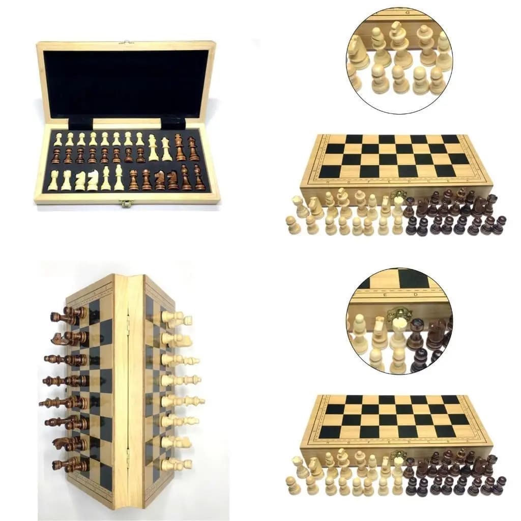 R6FE Chess Board per bambini per adulti Travel Chess Game Handcrafting Chess Board Set
