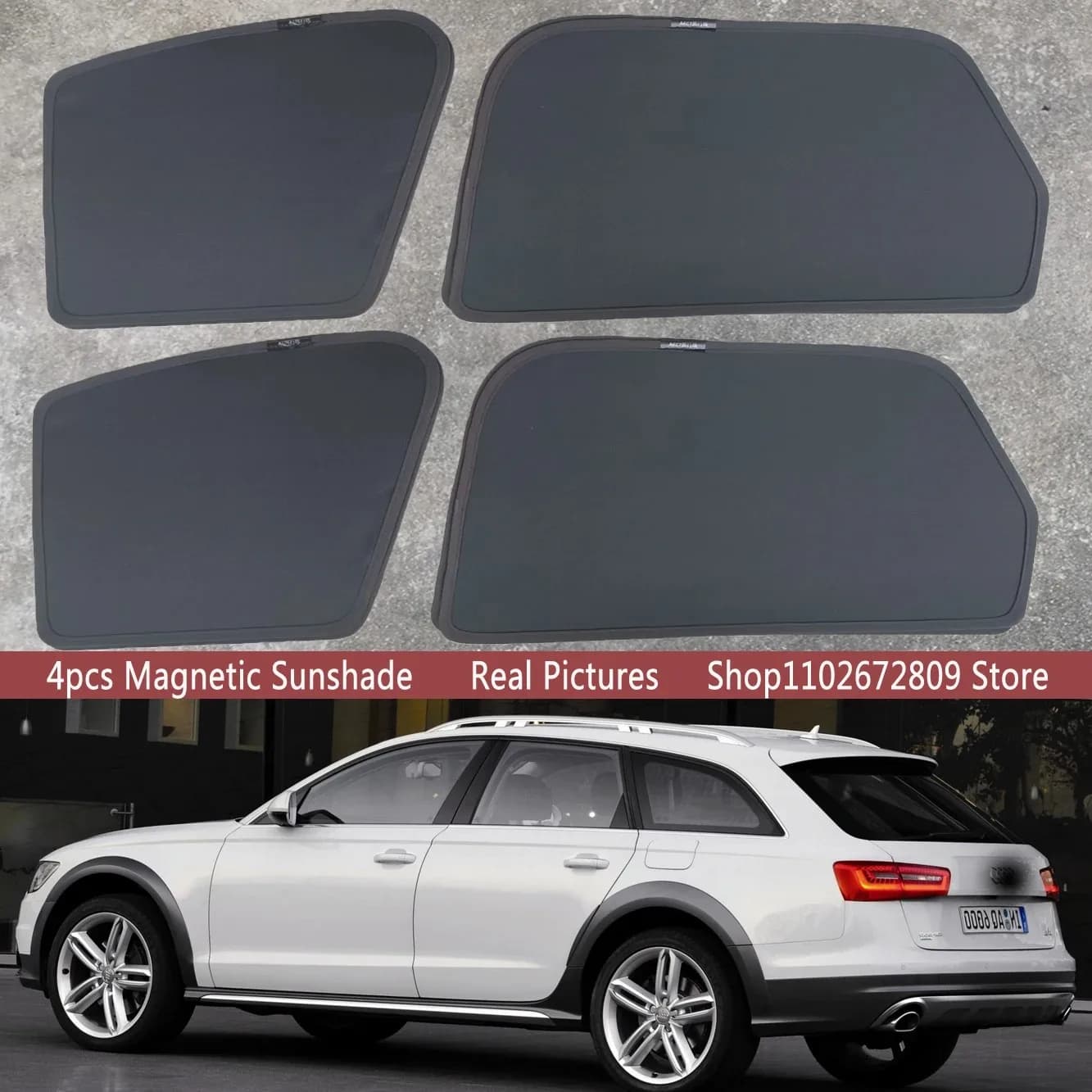 Parasole Magnetico per Auto, Tendina Parasole per Parabrezza Anteriore per Audi A6 S6 C7 2012 - 2018 Avant S-line Accessori