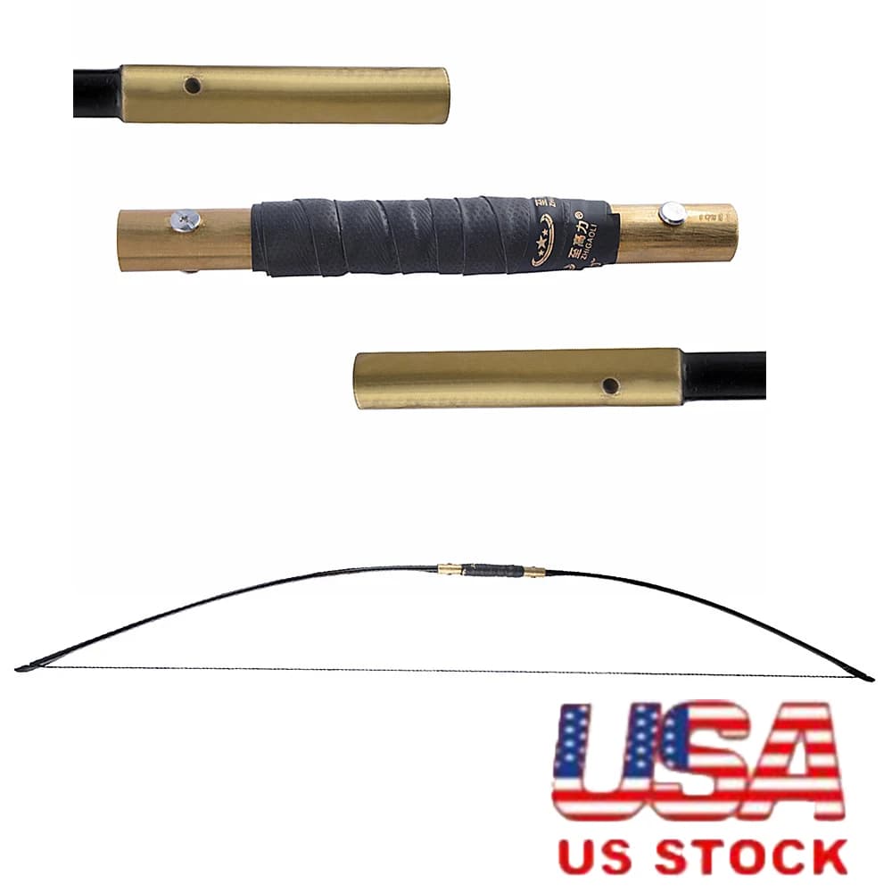 Set di Frecce per Arco Inglese Smontabile da 64,5'' per Adulti, Tiro con l'Arco, Caccia, Tiro al Bersaglio, Destro/Sinistro, Sport all'Aperto, Arco da 60/65/70 Libbre