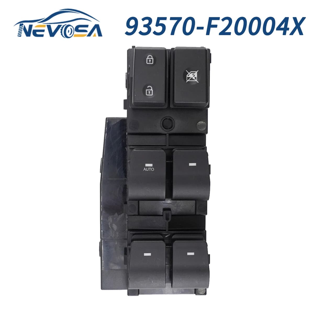NEVOSA 93570-F20004X Interruttore di comando alzacristallo elettrico per conducente anteriore sinistro per Hyundai Elantra Avante Lantra 2017-2020 93570F20004X