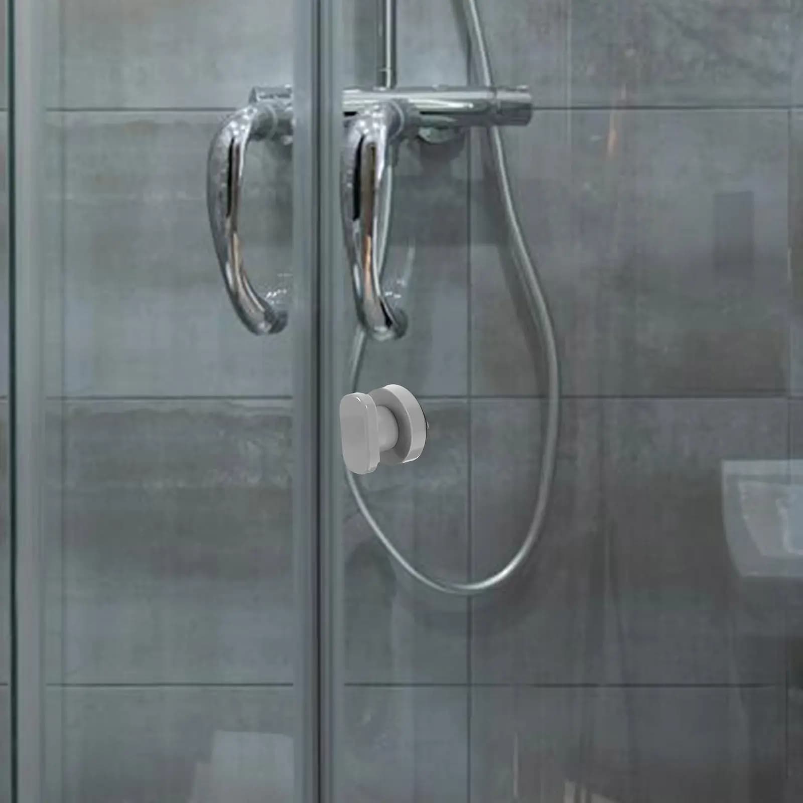 Maniglia a ventosa per porte in vetro, armadietti, cassetti, barra di sicurezza per doccia, senza foratura, adesiva, finitura moderna, per bagno e cucina