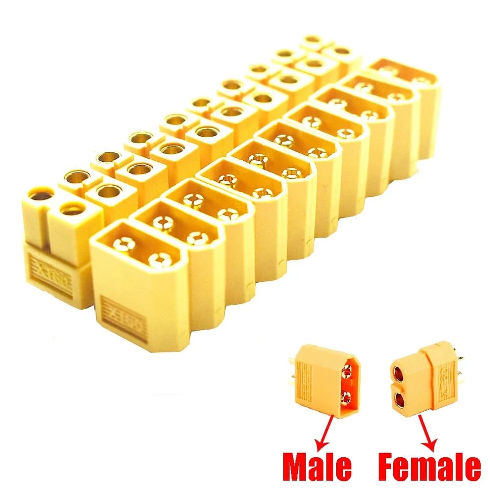 Confezione da 10 connettori a proiettile XT90 XT60 XT-60 XT30 maschio e femmina per batterie LiPo RC, droni, aerei, auto e barche