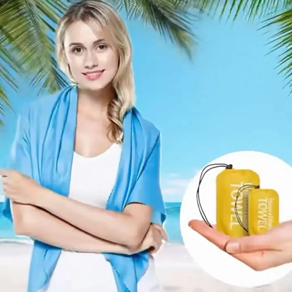 Asciugamano Sportivo Super Assorbente ad Asciugatura Rapida con Borsa Portatile, Asciugamano in Microfibra Leggero Riutilizzabile per Viaggi e Spiaggia