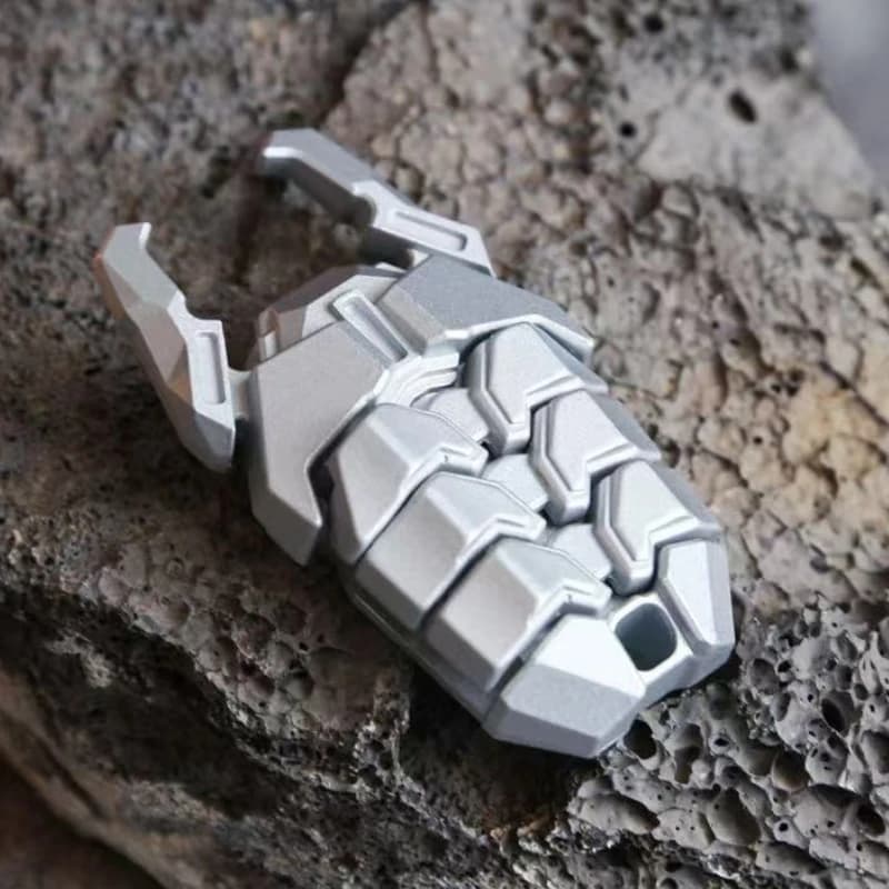 Beetle EDC Clicker in metallo Altalena Carta di spinta magnetica Fidget Cursore meccanico Piastra di spinta Moneta tattile Giocattolo sensoriale antistress