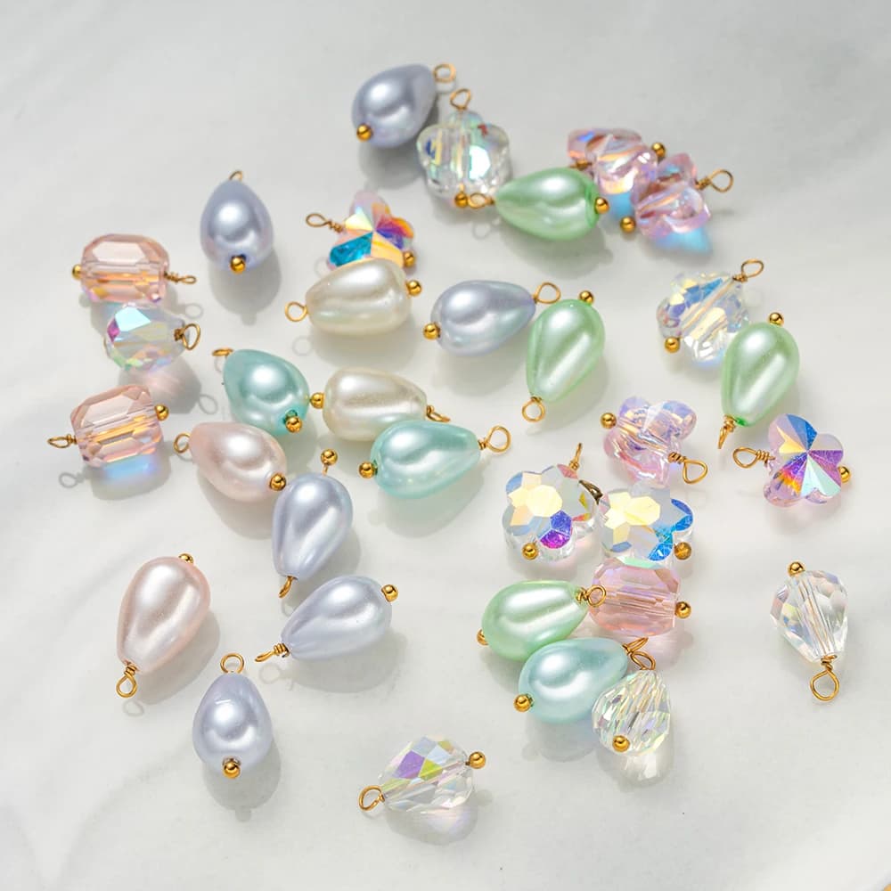 Ciondolo con ciondoli a forma di farfalla con fiore laser da 5 pezzi con passanti in acciaio inossidabile per la creazione di gioielli pendenti fai da te, collane, bracciali, orecchini
