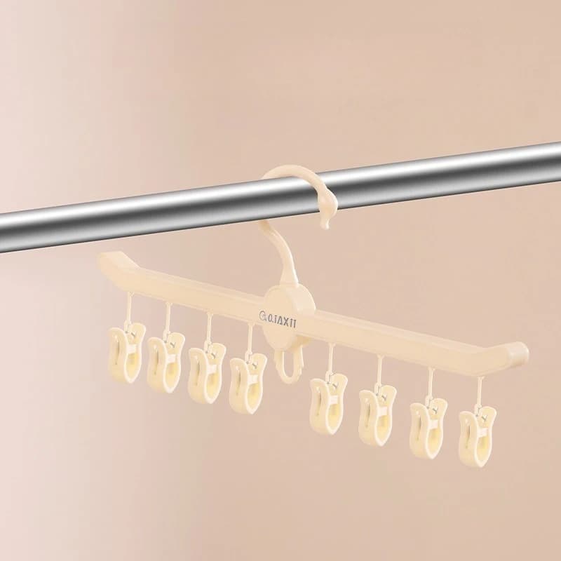 2pcs Multifunctional Clip Hanger Household Sock Drying Hat Storage Rack Practical Laundry Clothes Hanger for Daily Use