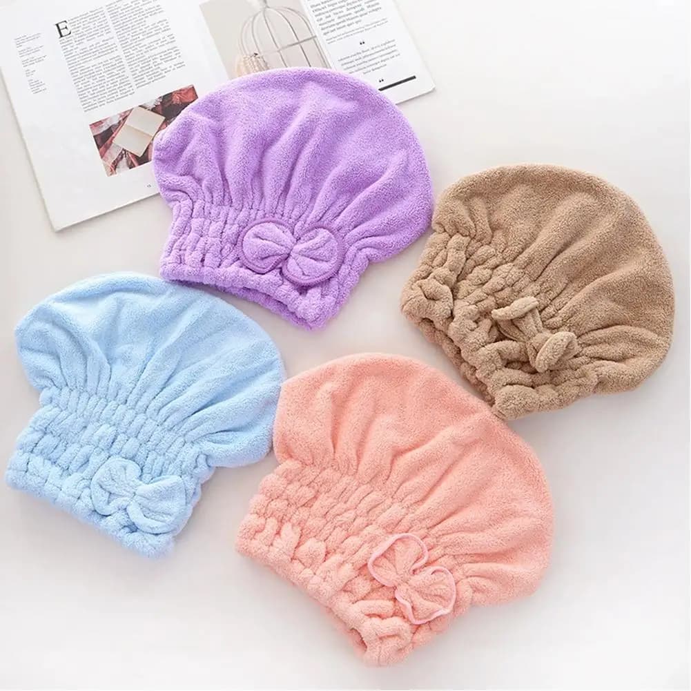 1 Microfiber Towel Piece for Hair, Trousers with Flake, Shower Head, Long Shoe Cover, Gift