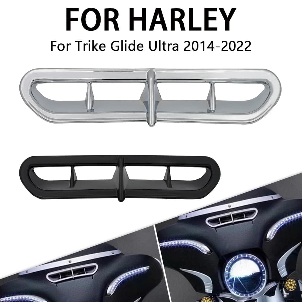 Per Harley Touring Street Glide Ultra Limited Trike 2014 - 2022 Accessori Moto Copertura Decorativa in Plastica per Presa d'Aria Anteriore