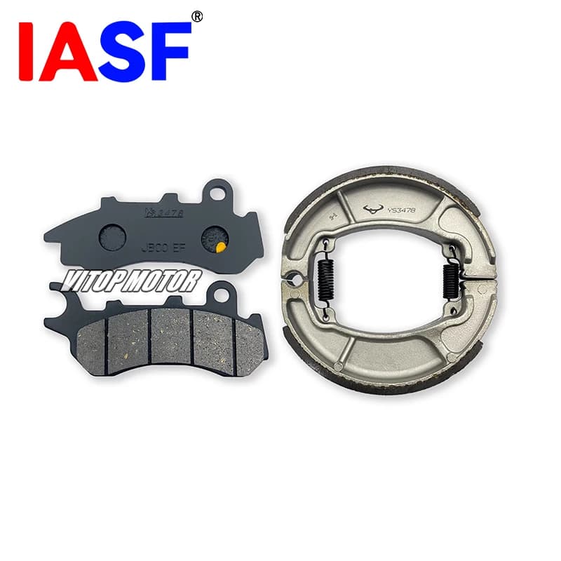 For Honda PCX150 2018-2020 Scooter Front Disc Brake Pads Rear Drum Brake Shoes Set