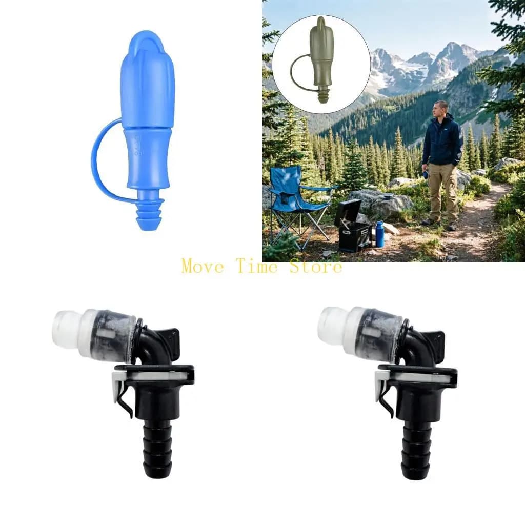 92ME Silicones Bites Valves for Hydrations Pack Bladder Water Bag Backpacking Bites Valves Nozzle Replacement Mouthpieces