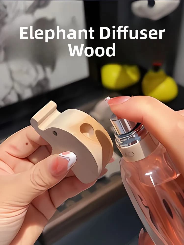 Diffusore creativo Pezzo di legno Congelatore d'aria per interni Nessun profumo di fuoco Legno Elefante scimmia Decorazioni per la casa Camera da letto Purificatore d'aria