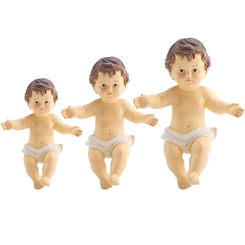 6 cm/10 cm/15 cm Bambino Gesù Bambola Statua Infantile Avvento Ornamento Religioso Gesù Figurine Casa Chiesa Di Natale Decorazione Artigianale Regalo