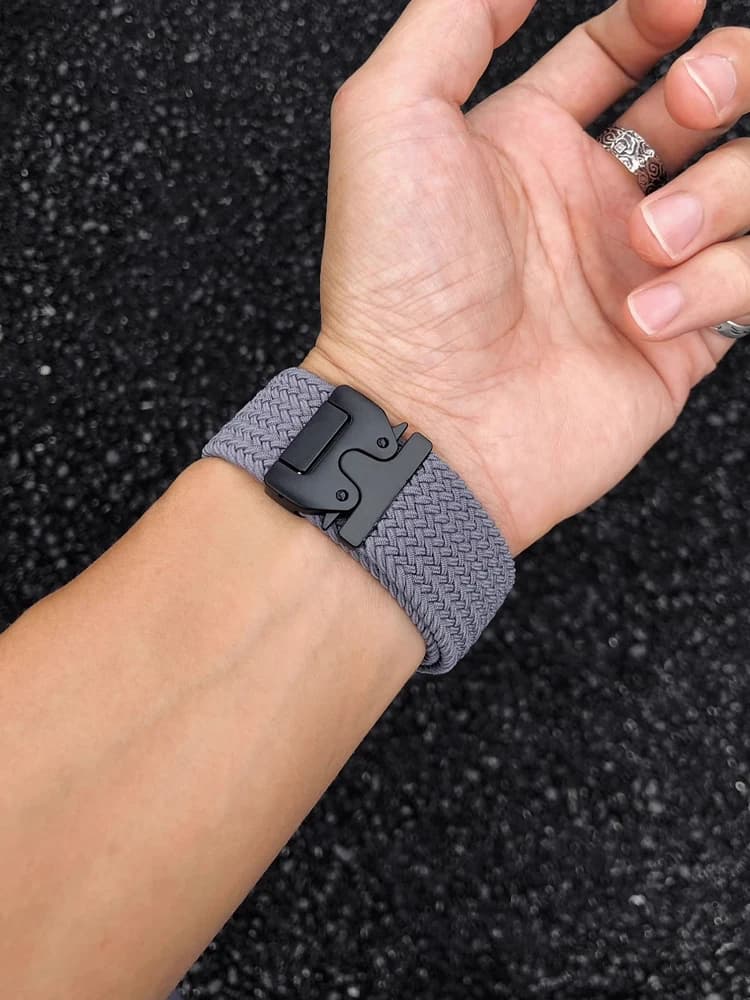 Parachute Straps for Galaxy Watch 7/FE/6 classic/5/5 Pro/4 40mm 44mm Braided Wristband without Empty Spaces Kit Galaxy Watch 7 Band