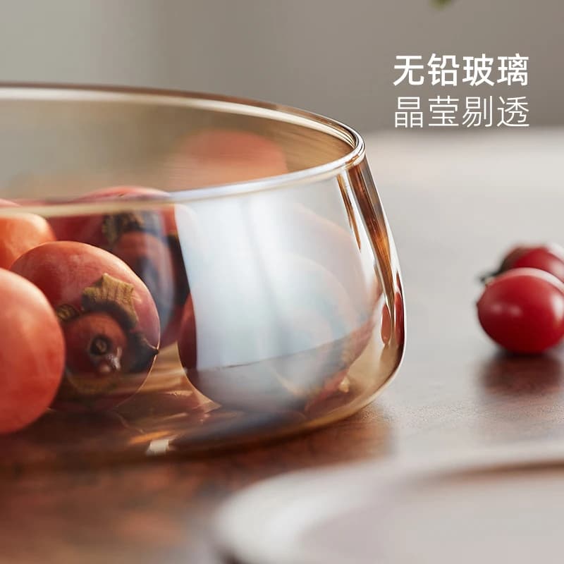 Piatto di frutta in vetro piatto di snack di caramelle di frutta secca