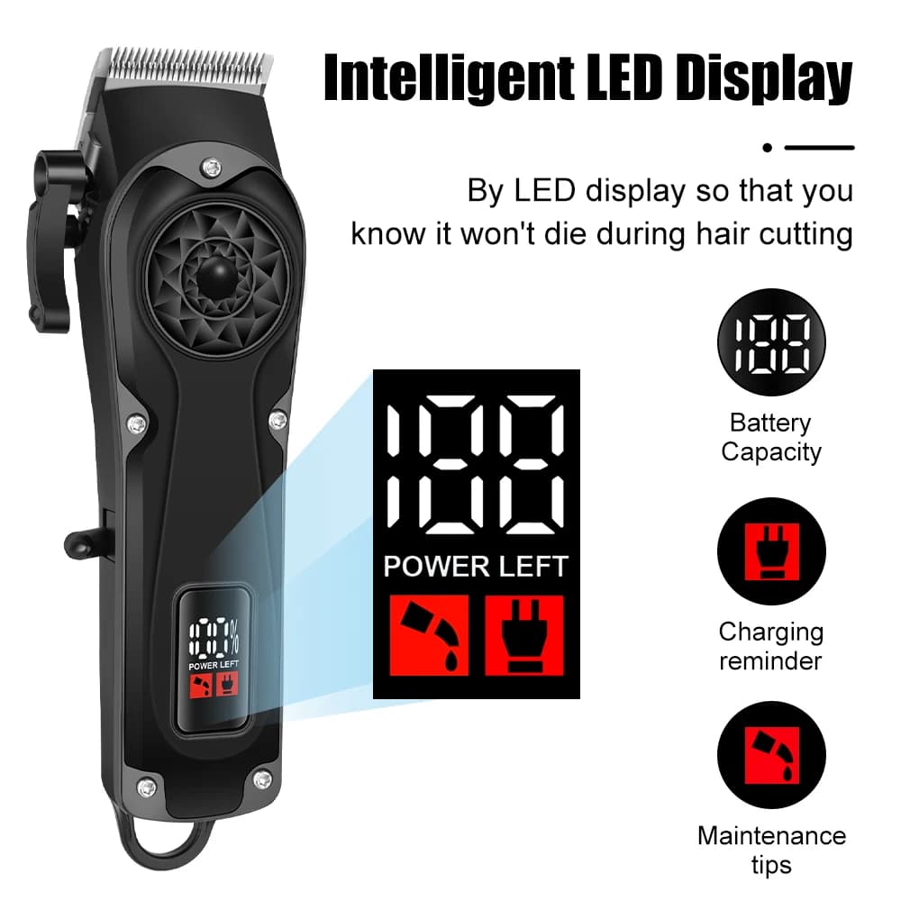 UBS Electric Haircuts Wireless Rechargeable Haircuts Powerful Finishing Tool for Men's Electric Haircut