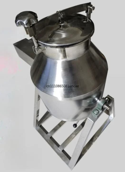 Small Stainless Steel Powder Mixer Electric & Hand Operated Dry Blender For Food Feed Chinese Herbal Powder