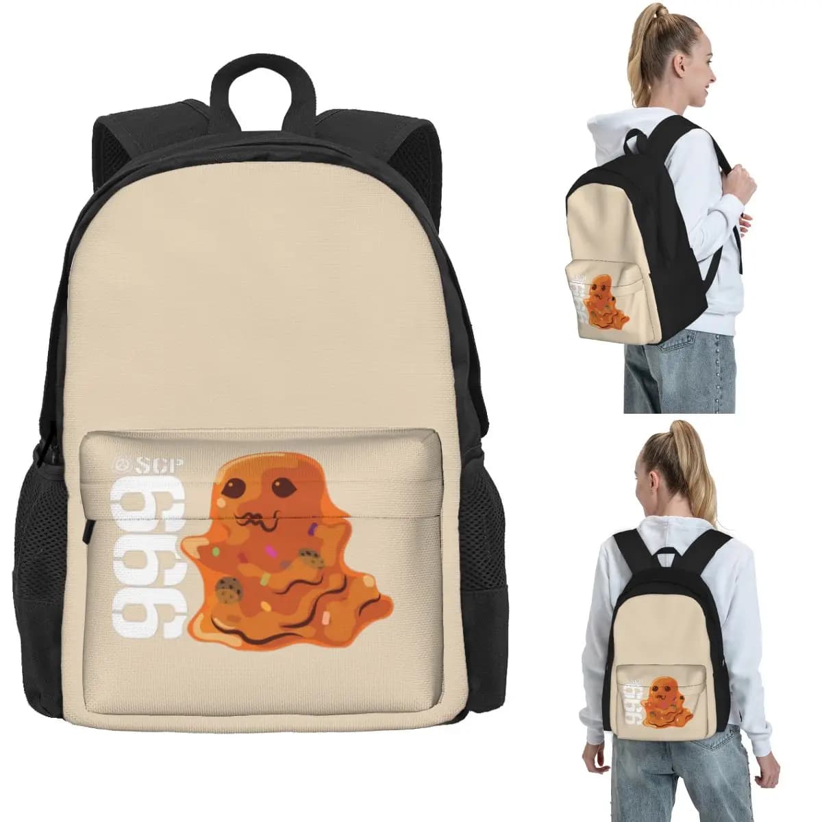 SCP-999 Tickle Monster SCP Foundation Backpack Hot Sale Daypack Large Capacity Children BookBag School Bag