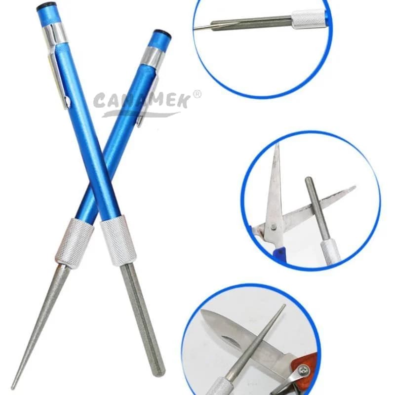 Multifunctional Pen Shaped Diamond Knife Sharpener Portable High Efficiency Sharpening For Camping Home Kitchen Outdoor