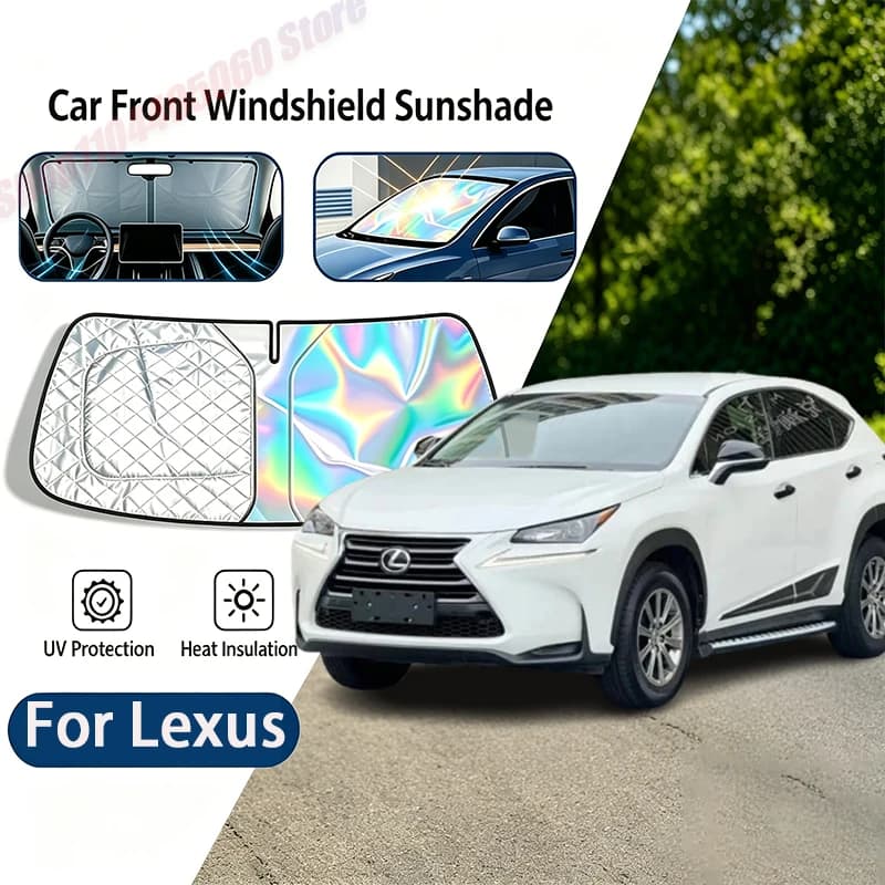 For Lexus ES RX NX UX LM LS LC RZ CT GS SC GX Car Sun Visor Auto Front Windshield Sunshade Heat Insulation Summer Accessories