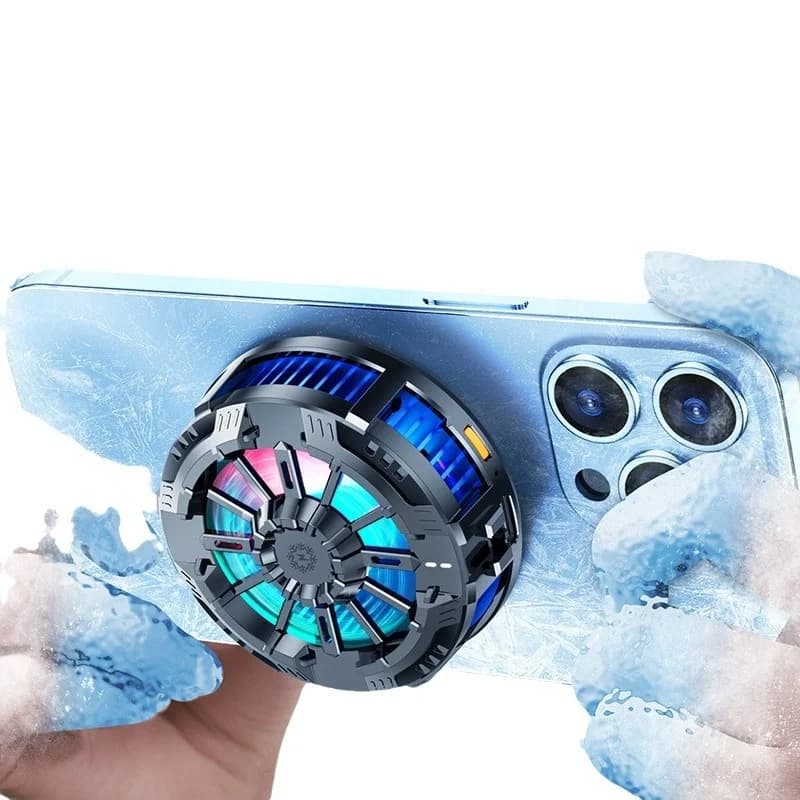 Magnetic Rgb Phone Cooler Rapid Cooling Wired For E Sports Gaming Live Streaming Smartphone Heat Dissipation Gaming Accessories