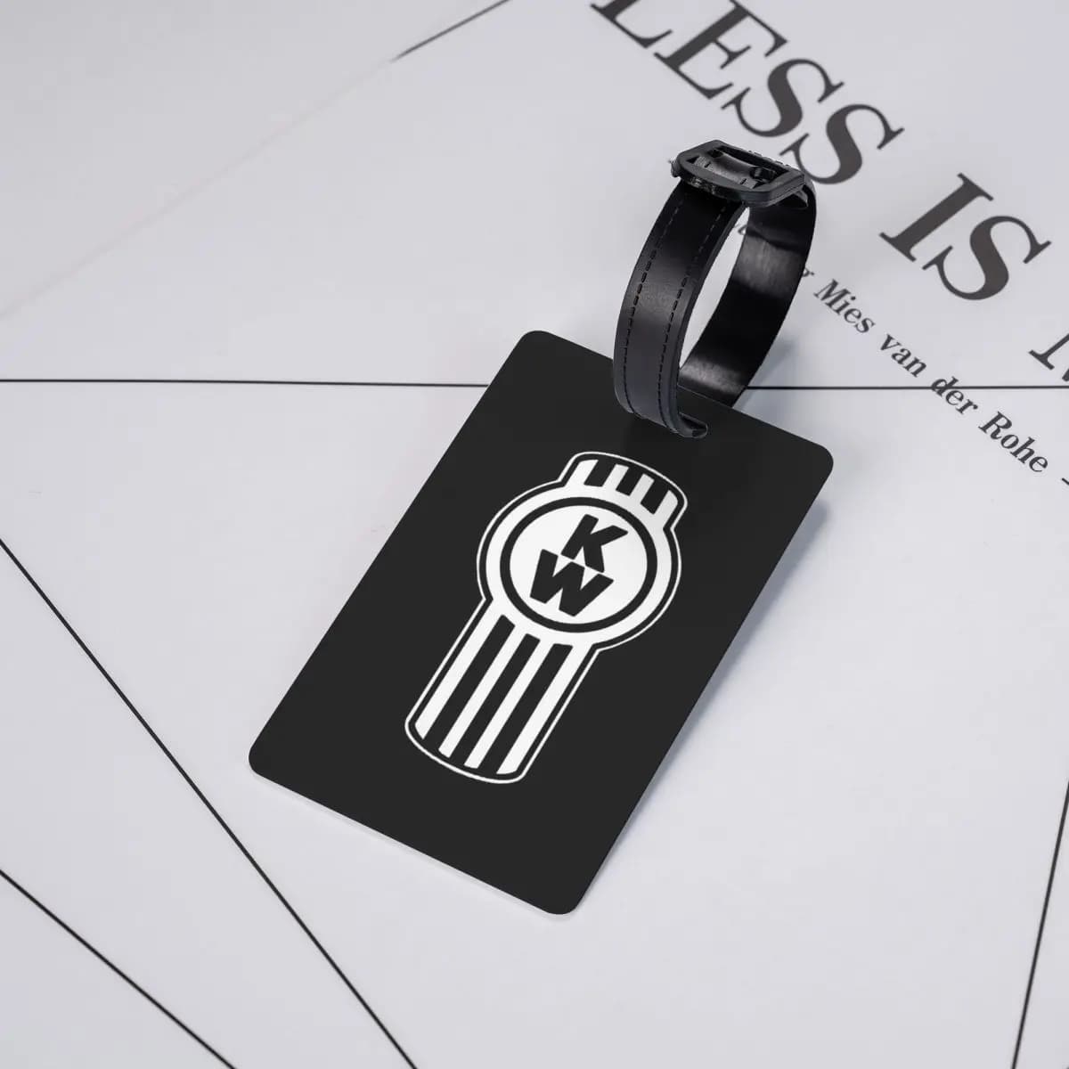 Etichette per Bagagli con Logo Kenworth, Accessori per Valigie, Targhette per Bagagli da Viaggio, Porta Etichette con Nome e Indirizzo