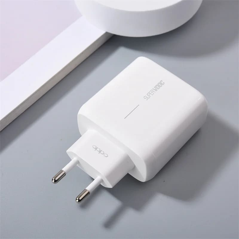 OPPO 65W Charger Supervooc EU Fast Charging Adapter For Reno 13 12 15 14 F A60 A79 A80 A5X F27 K12X Find X2 X3 N2 N Type-C Cable