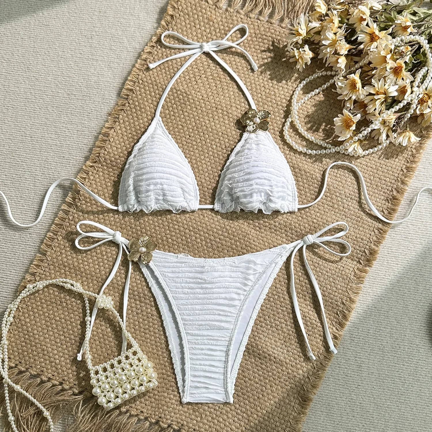 2026 Costume da bagno bikini a due pezzi con spalline sexy da donna Design diviso alla moda Poolwear alla moda per costume da bagno alla moda da donna