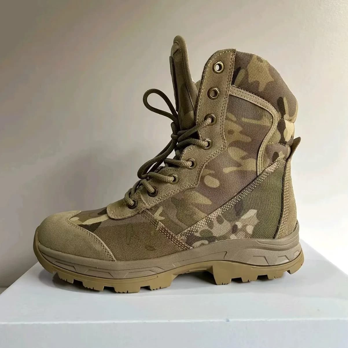 Stivali tattici mimetici da esterno Stivali da lavoro Stivali Primavera Autunno Scarpe sportive traspiranti Allenamento Viaggi Alpinismo Sneakers