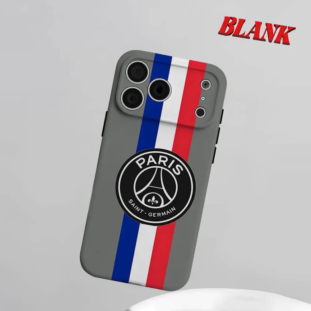 Custodia per telefono 2-in-1 Paris Saint-Germain per iPhone 17 16 15 14 13 Pro Max Air 16e INS, Cover rigida in PC con motivo floreale