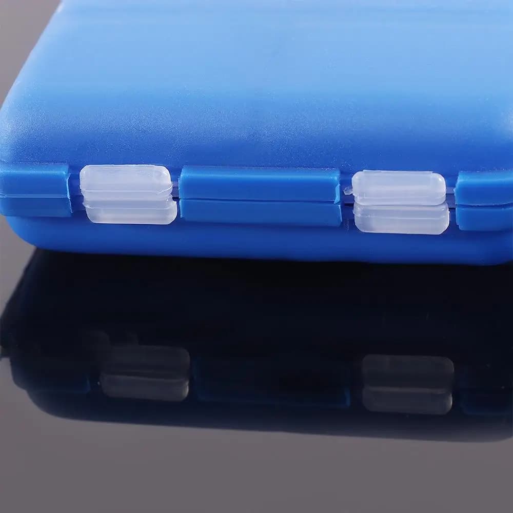 Scatola Porta Accessori da Pesca in Plastica con 10 Scomparti, Contenitore per Ami da Pesca, Esche e Lure