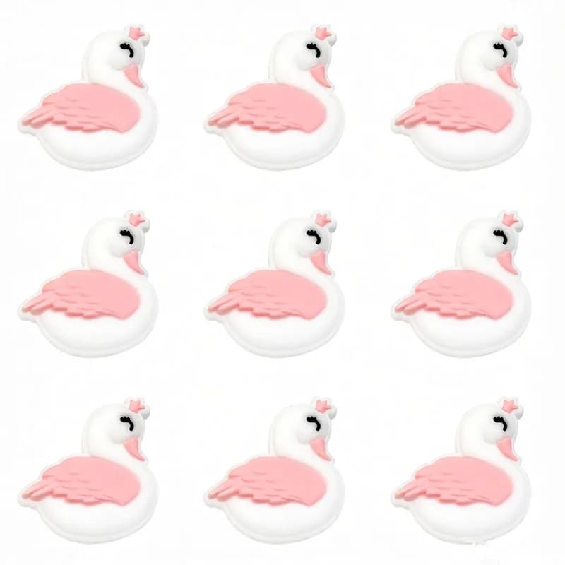 20pcs New Silicone Beads Mini Focus Beads Food Grade Silicone Teether Beads DIY Jewelry Bracelet Pacifier Chain Accessories