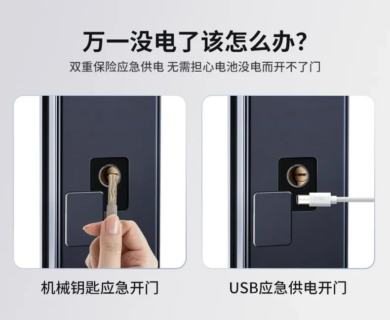 Serratura Elettronica Intelligente con Password, Serratura per Porta di Casa con Occhio Magico, Impronta Digitale e NFC, Serratura Intelligente ad Alta Definizione