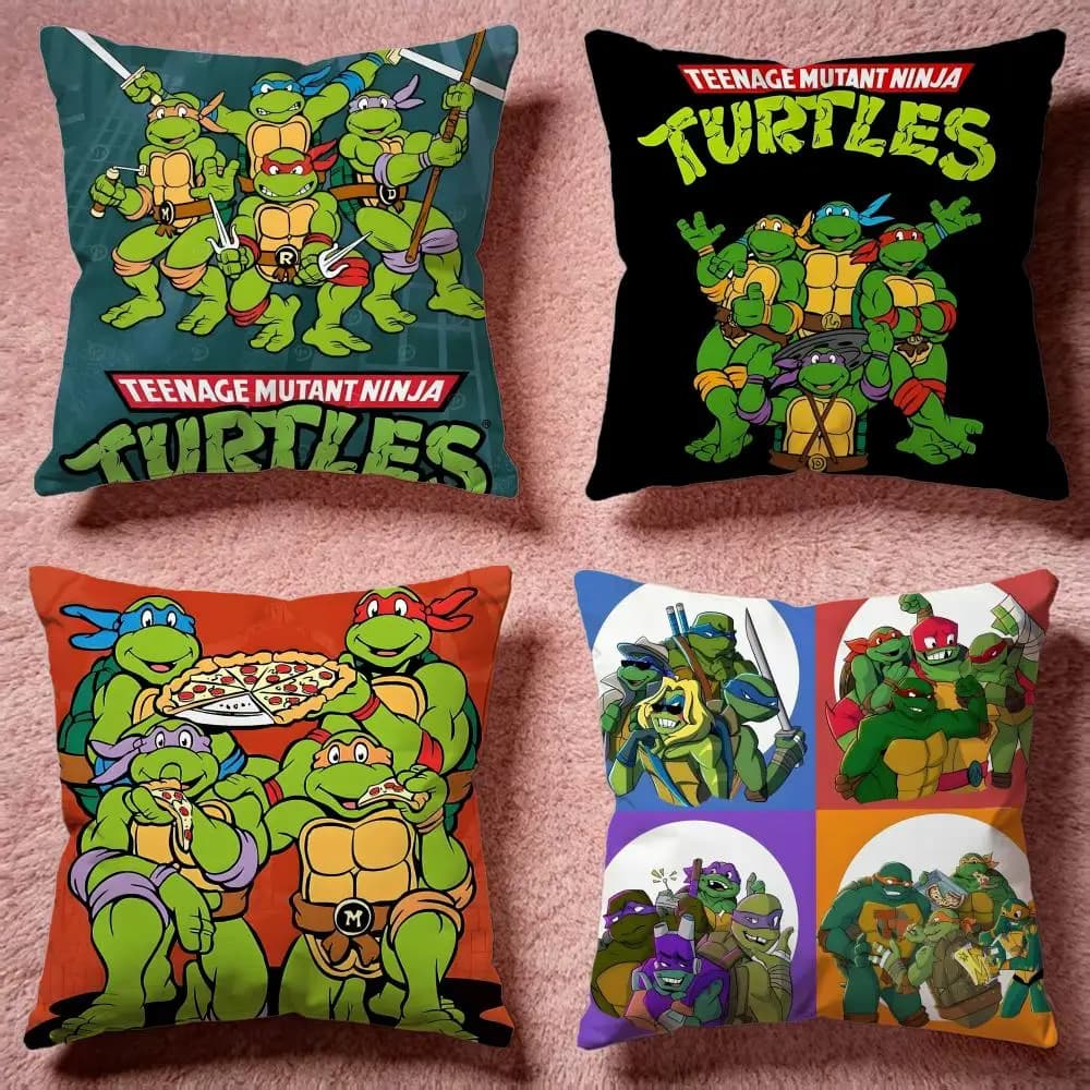 Fodera per cuscino Fashion TTeenage Mutant Ninja Turtlesed, federa premium delicata sulla pelle, multiuso per casa, ufficio, viaggi
