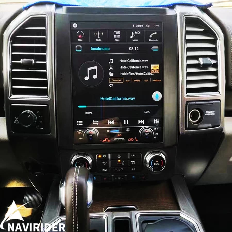 Autoradio Carplay Bluetooth 4G GPS per Ford Raptor F150 2016-2021, Schermo QLED da 12,1 Pollici, Stereo Multimediale Android 15, Lettore Video