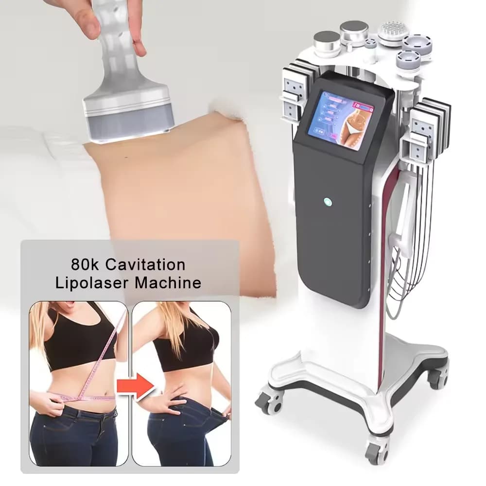 Macchina Professionale per Cavitazione Ultrasonica 10 in 1 40kHz 80kHz con Sistema RF e Vuoto per Dimagrimento Gslimmin