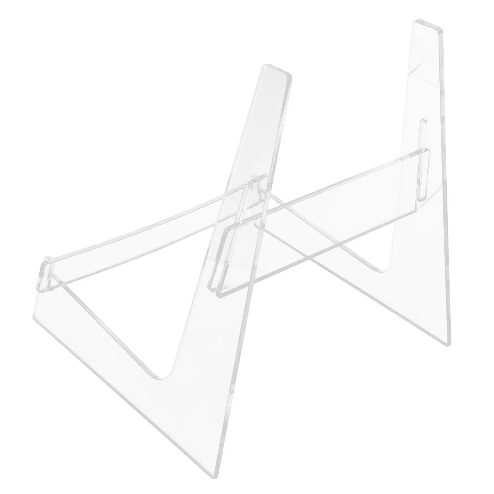 Clear Floor Guitar Stand for Electric Acoustic Bass Ukulele Violin - Transparent Acrylic Instrument Display Rack Studio Music